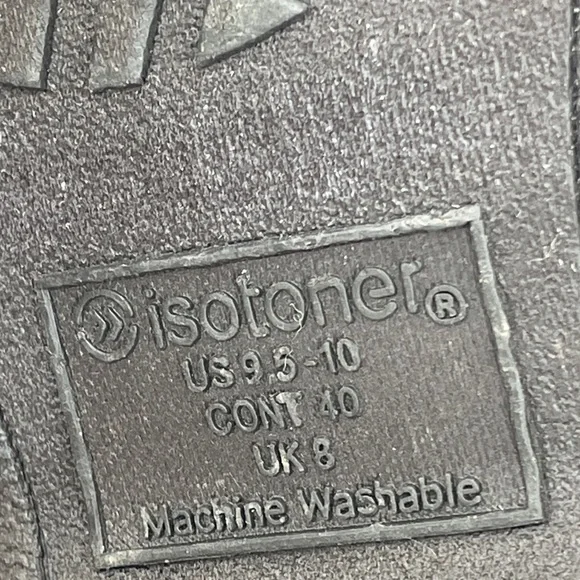 ISOTONER WOMENS SIZE 9.5-10 Cozy Faux Fur Lined Slippers - Picture 7 of 8